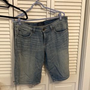 Womens lucky brand Bermuda length jean shorts